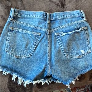 Agolde cutoff denim shorts